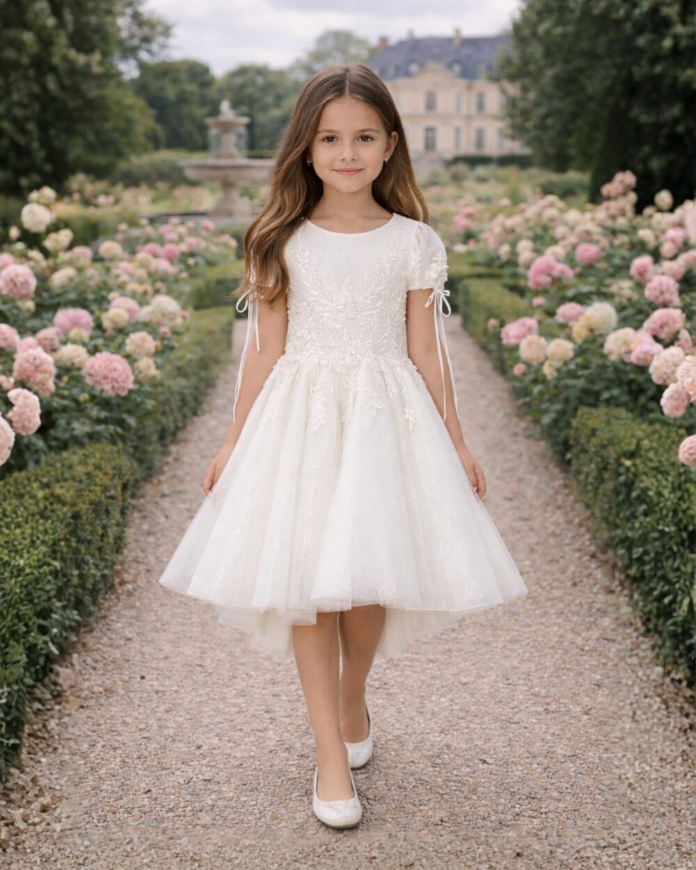 Bruidsmeisje met pofmouwen