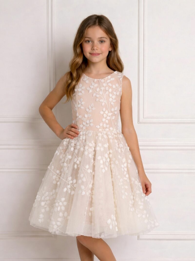 Jurk Maël – Bruidsmeisjes jurkje met blaadjes