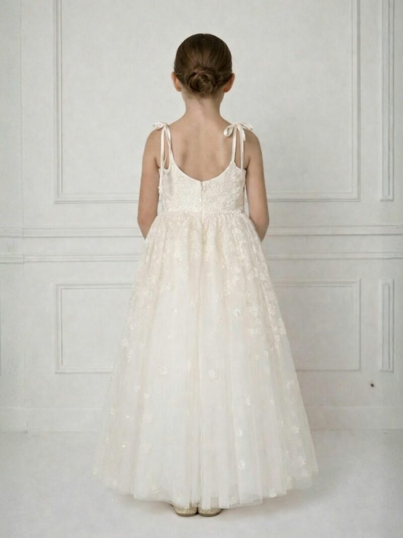 Jurk Rosalina – Lange bruidsmeisjes jurk tule