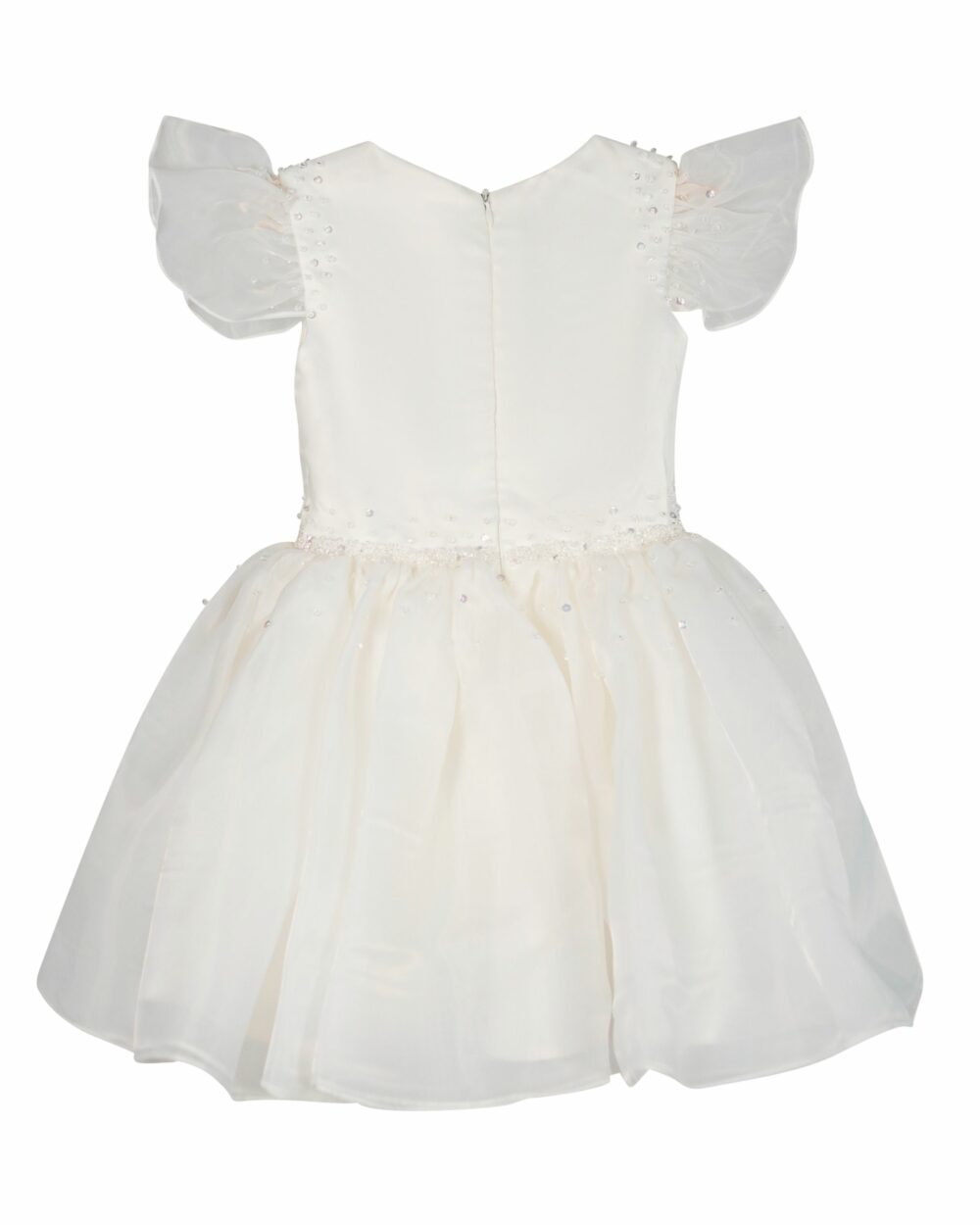 Kort jurkje bruidsmeisjes wit scotti