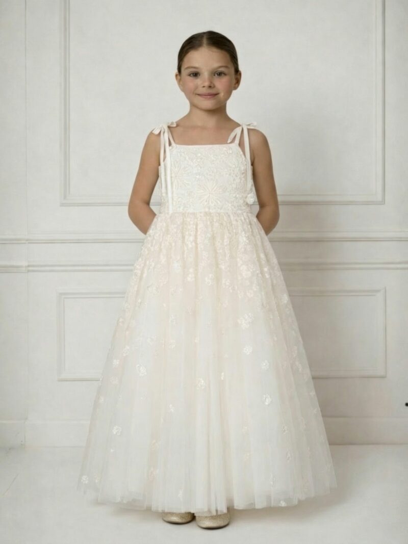 Jurk Rosalina – Lange bruidsmeisjes jurk tule