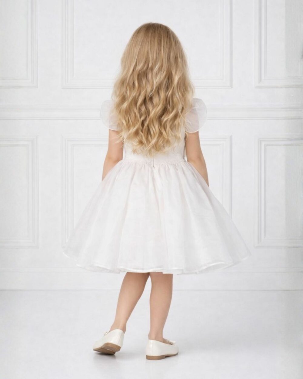 bruidsmeisjes jurkje organza kort scotti