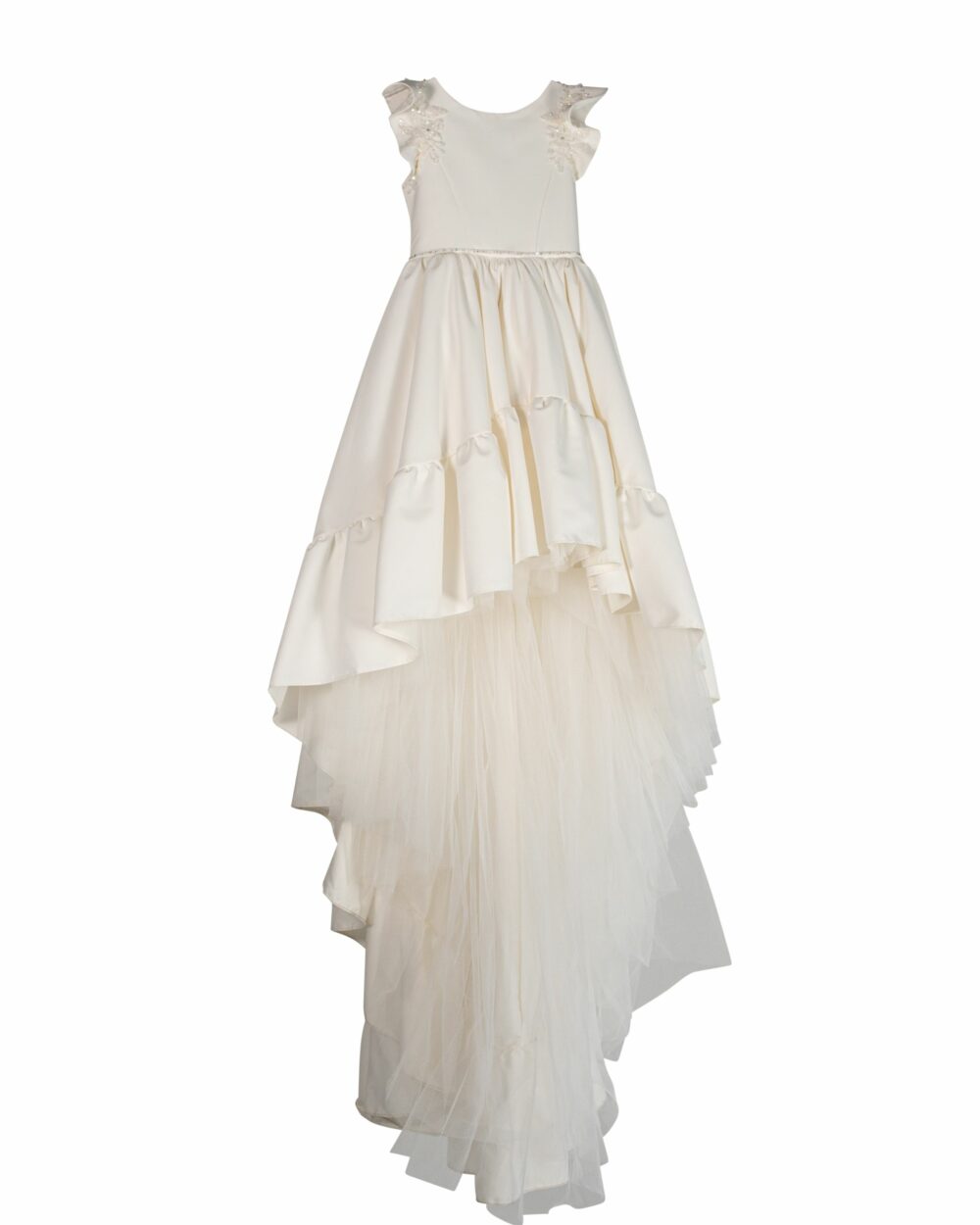 Communiejurk met sleep